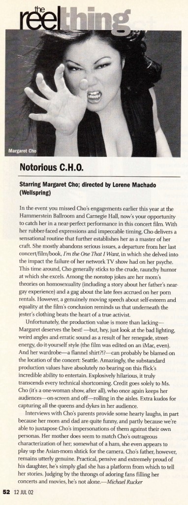 Notorious C.H.O Cropped